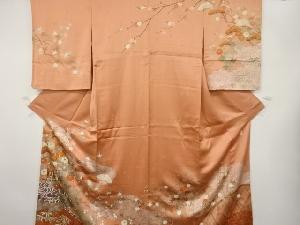 吾妻徳穂　御所車に菊模様刺繍訪問着